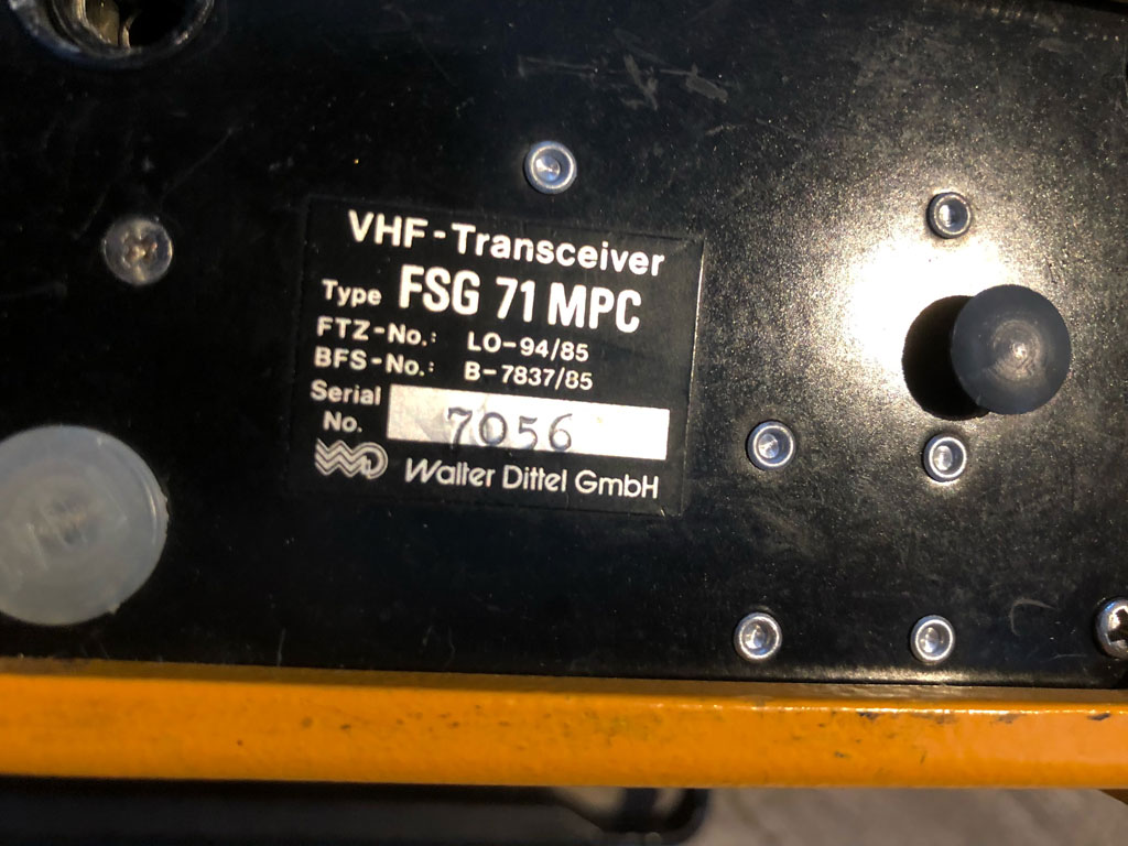 Dittel FSG 71 airband transceiver