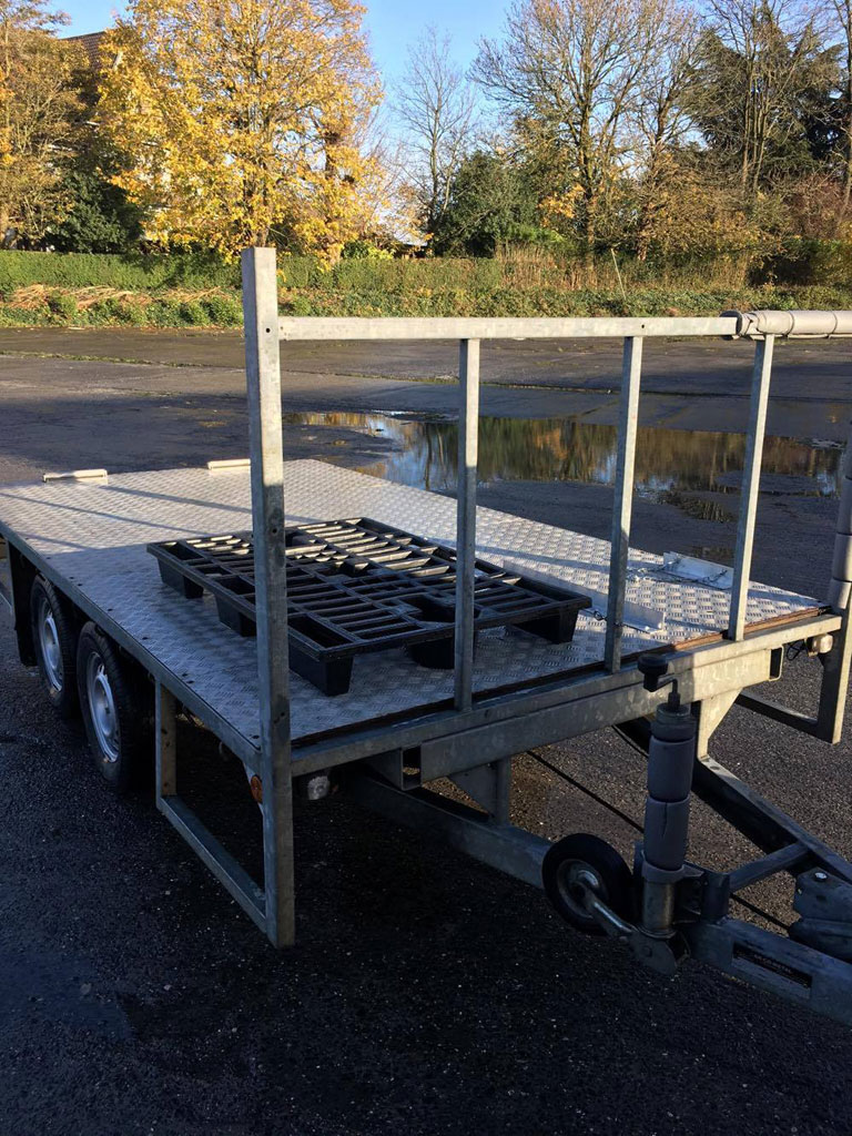 BCW tandem axle flat bed trailer