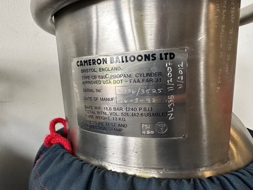 2x Cameron CB599 cylinder