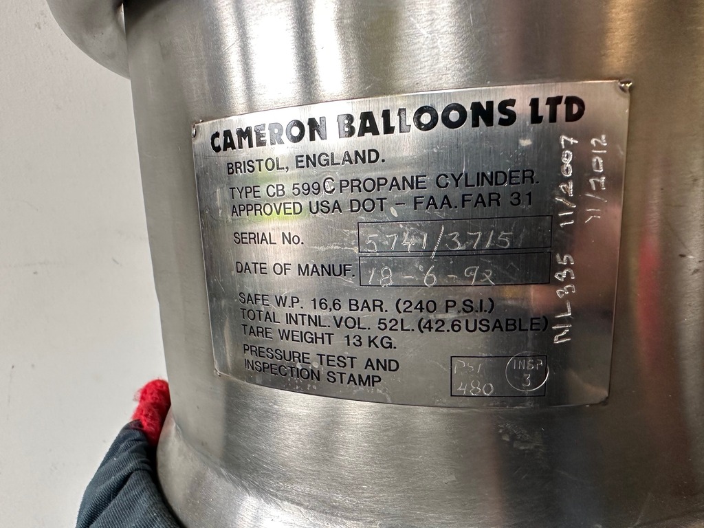 2x Cameron CB599 cylinder