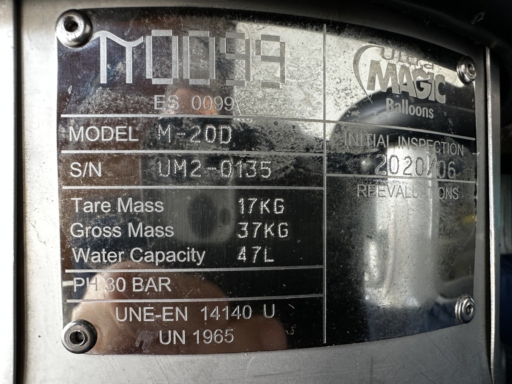 4x Ultramagic M20 cylinder