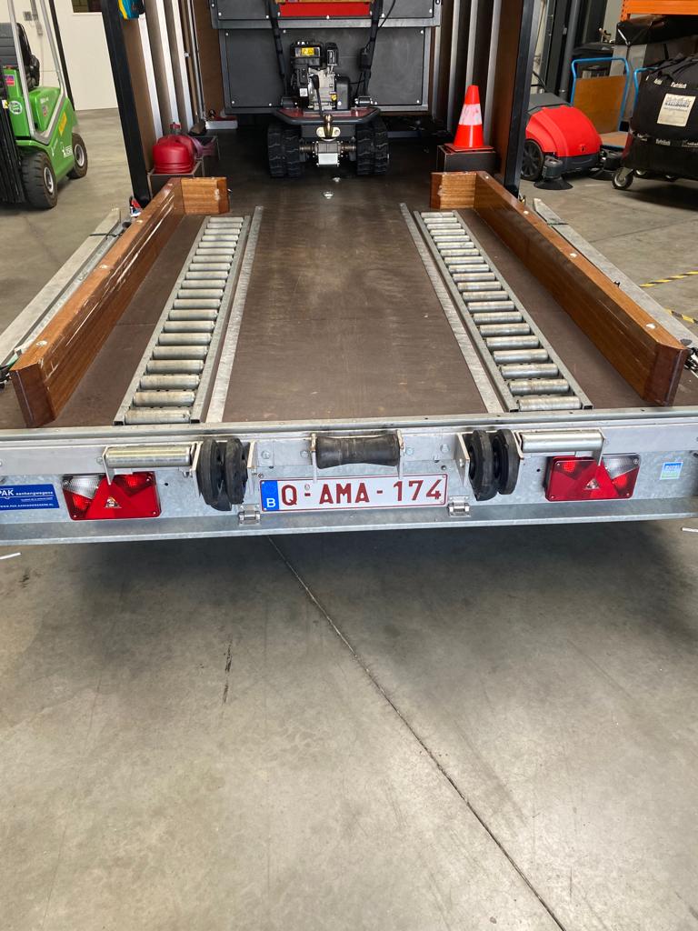 PAK Wagenbouw tandem axle 5.0m flatbed trailer